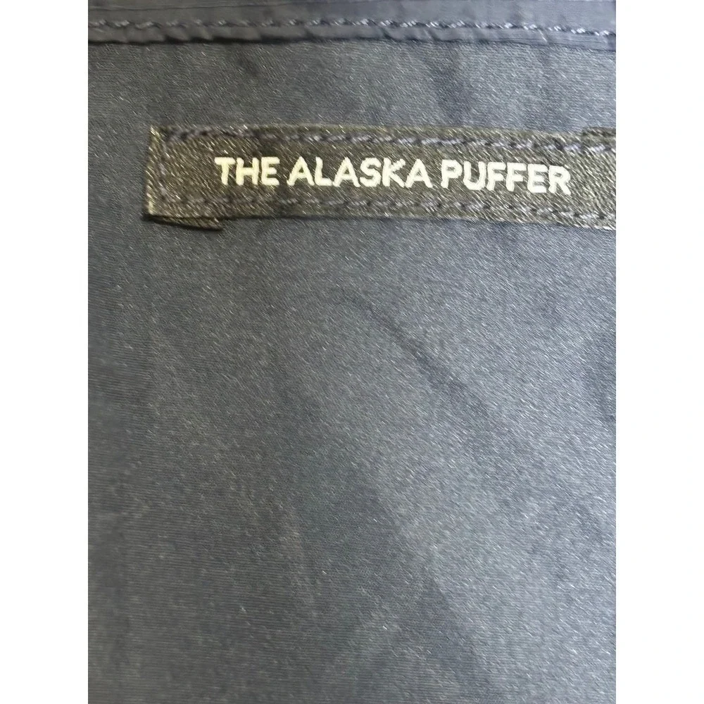 Tommy Jeans Womens Alaska Puffer Jacket Navy Blue Cropped Zip Up XL NWT